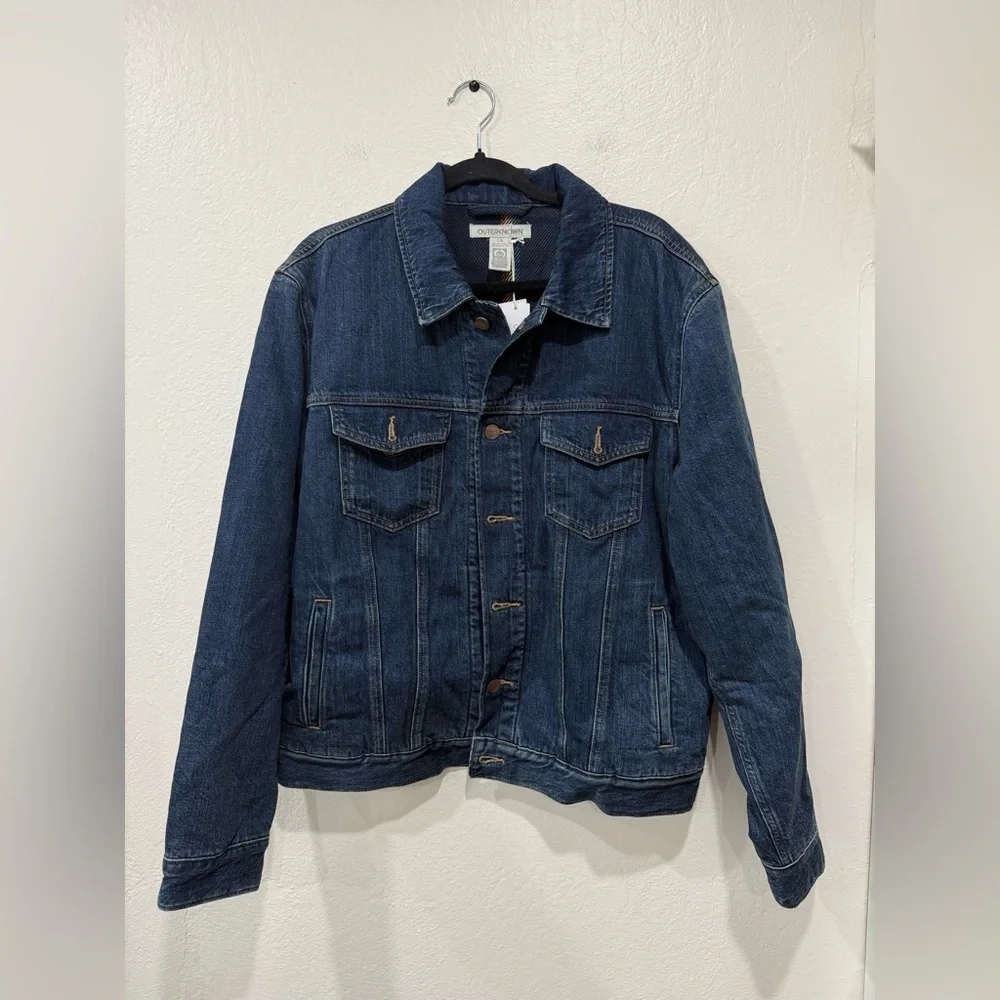 NWT Outerknown The Blanket Trucker Denim Jacket size Small